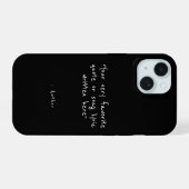Aangepaste quote - maak je eigen iPhone 15 case (Achterkant horizontaal)