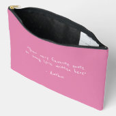 Aangepaste quote - maak je eigen roze etui (Open)
