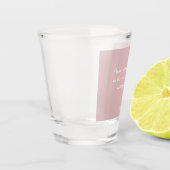 Aangepaste quote - maak je eigen roze shot glas (Links)
