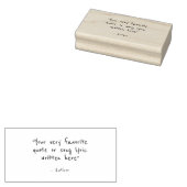 Aangepaste quote - maak je eigen rubberstempel (Gestempeld)