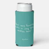 Aangepaste quote - maak je eigen tekst seltzer blikjeskoeler (Seltzer Voorkant)
