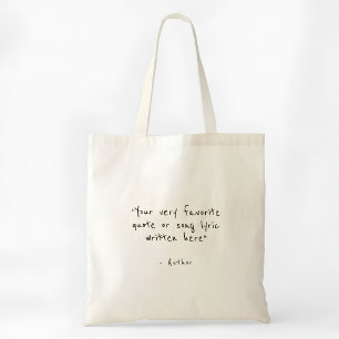 Aangepaste quote - maak je eigen tote bag