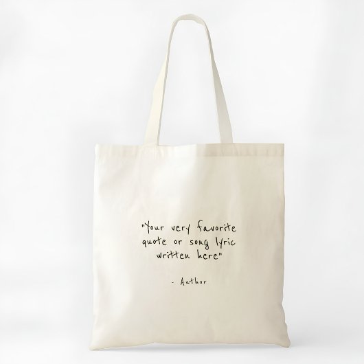 Aangepaste quote - maak je eigen tote bag
