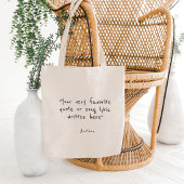 Aangepaste quote - maak je eigen tote bag