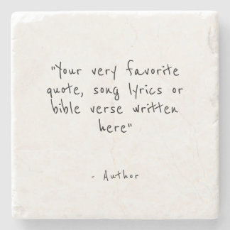 Aangepaste quote of bijbelvers stenen onderzetter