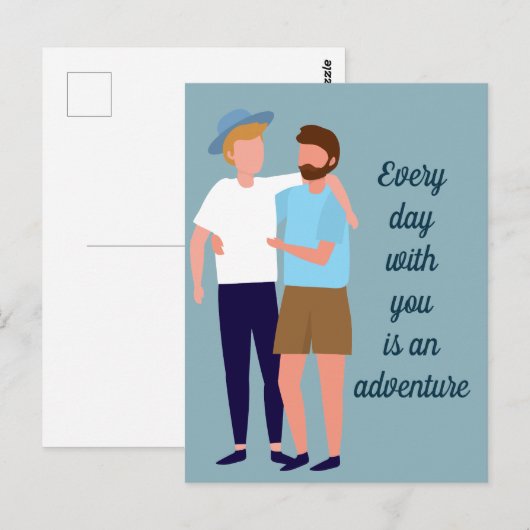 Aangepaste quote voor jubileum van homoseksueel ma briefkaart (Voorkant / Achterkant)