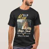 Aangepaste R.I.P Mom Memorial T-shirt met foto (Voorkant)