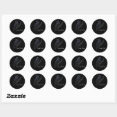 Aangepaste raaf op ganzenveer sticker (Vel)
