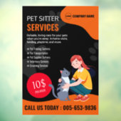 Aangepaste raamfolie voor huisdieroppassers raamsticker (Vel 3)