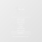 Aangepaste raamstickers voor bedrijven raamsticker (Vel)