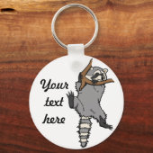 Aangepaste raccoon sleutelhanger (Voorkant)