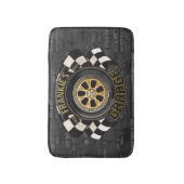 Aangepaste racebus met sneldraaimoes badmat (Voorkant Verticaal)