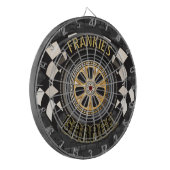 Aangepaste racebus met sneldraaimoes dartbord (Voorkant Links)