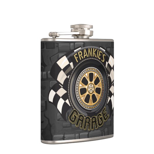 Aangepaste racebus met sneldraaimoes heupfles (Rechts)