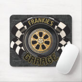 Aangepaste racebus met sneldraaimoes muismat (Met muis)