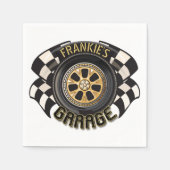 Aangepaste racebus met sneldraaimoes servet (Voorkant)