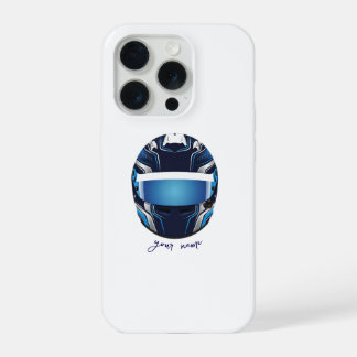 Aangepaste racehelm grafisch ontwerp – Professione iPhone 15 Pro Case