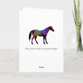 Aangepaste Racehorse Verjaardag Kaart (Achterkant)