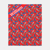 Aangepaste racewagen fleece deken (Voorkant)