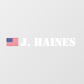 Aangepaste Racing Naam Land Vlag Raamsticker (Vel)