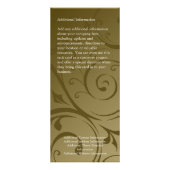 Aangepaste rackkaart, chocolade-vormig ontwerp, af reclamekaart (Achterkant)