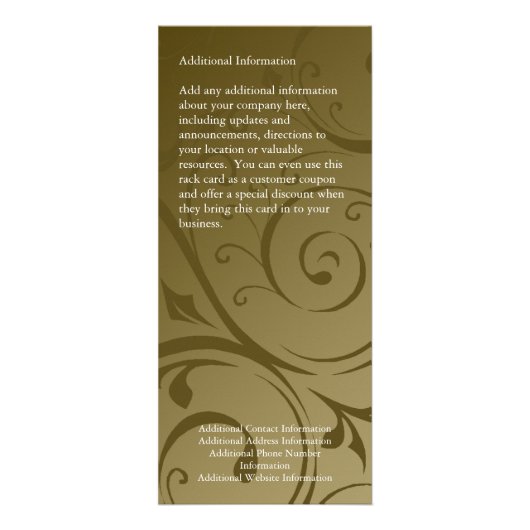 Aangepaste rackkaart, chocolade-vormig ontwerp, af reclamekaart (Achterkant)