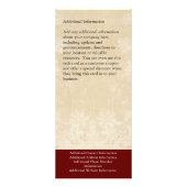 Aangepaste rackkaart, vlinder (spa, gezondheid, ha reclamekaart (Achterkant)