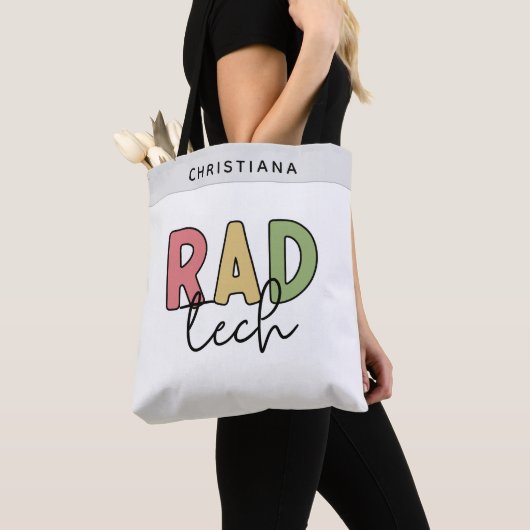 Aangepaste Rad Tech Radiologisch Technoloog Radiol Tote Bag (Dichtbij)