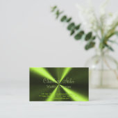 Aangepaste radiale metalen look - Groen Visitekaartje (Staand voorkant)