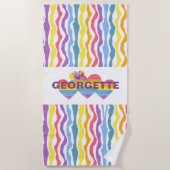 Aangepaste radionavigatiehanddoek strandlaken (Voorkant)