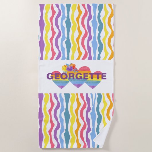 Aangepaste radionavigatiehanddoek strandlaken (Voorkant)