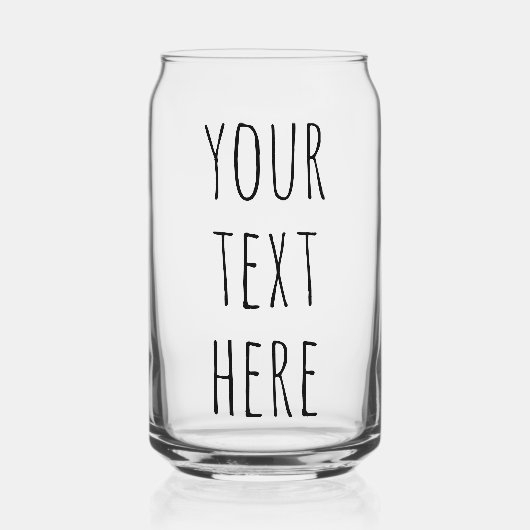 Aangepaste Rae Dunn-tekst | Gepersonaliseerde cade Blikvorm Glas (Voorkant)