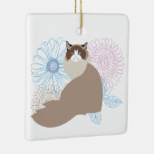 Aangepaste Ragdoll Pet's Eerste Kerst Ornament (Rechts)