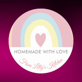 Aangepaste Rainbow Backing kleine bedrijven sticke Ronde Sticker