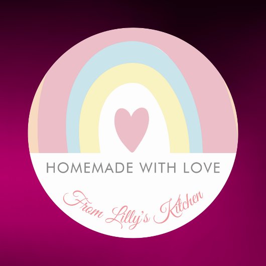 Aangepaste Rainbow Backing kleine bedrijven sticke Ronde Sticker