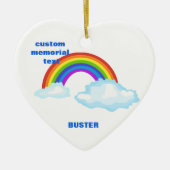 Aangepaste Rainbow Bridge Paw Ornament (Voorkant)