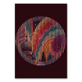 Aangepaste Rainbow Dome Table Kaart – Dark Edition