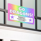 Aangepaste Rainbow Dragons Banner (Buitenkant Gebouw)