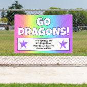Aangepaste Rainbow Dragons Banner (Insitu)