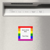 Aangepaste Rainbow Flag Party Favorieten Magneet (Insitu (Vaatwasser))