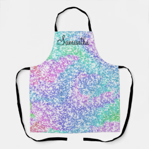 Aangepaste Rainbow Glitter Monogram Schort