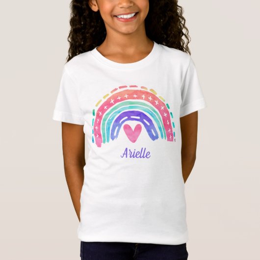Aangepaste Rainbow Kinder T-shirt (Voorkant)