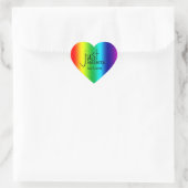 Aangepaste Rainbow LGBT bruiloft gunst Stickers (Tas)