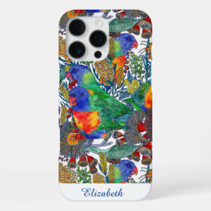 Aangepaste Rainbow Loriket Botanische tuin iPhone 16 Pro Max Hoesje