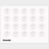 Aangepaste Rainbow Marble Favor/Treat Sticker (Vel)