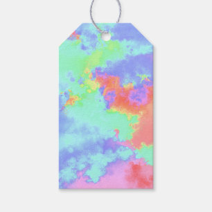 Aangepaste Rainbow Paint Splatter Effect Gift Labe Cadeaulabel