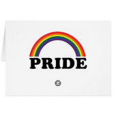 aangepaste RAINBOW Pride-kaart (Achterkant Horizontaal)