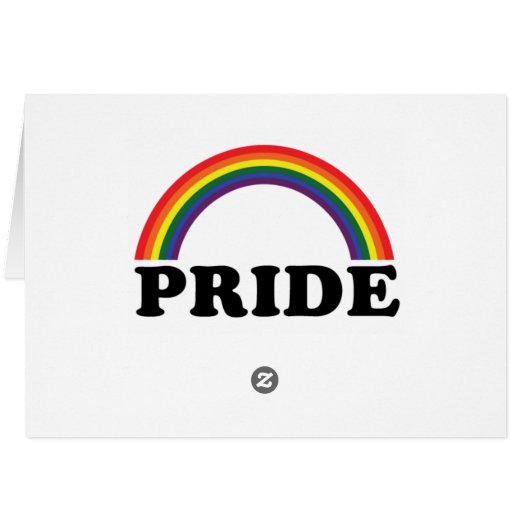 aangepaste RAINBOW Pride-kaart (Achterkant Horizontaal)