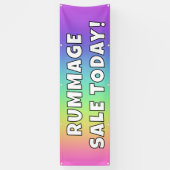 Aangepaste Rainbow Rummage Sale Banner (Verticaal)