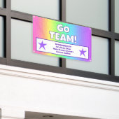 Aangepaste Rainbow Team-banner Spandoek (Buitenkant Gebouw)